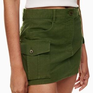 Aritzia True Cargo Denim Skirt